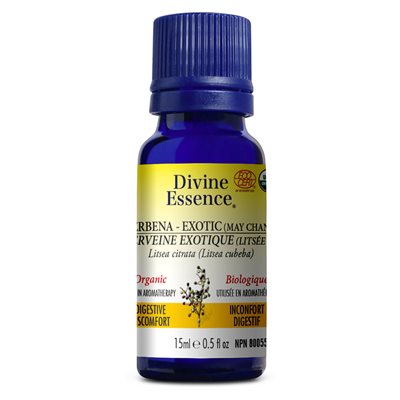 Divine Essence Verbena Exotic (May Chang / Litsea cubeba) Organic Essential Oil 15ml
