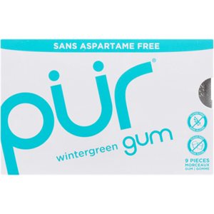 Pur Gum Wintergreen 9 Pieces 9un