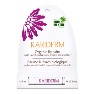 Kariderm Organic Lip Balm - Mint