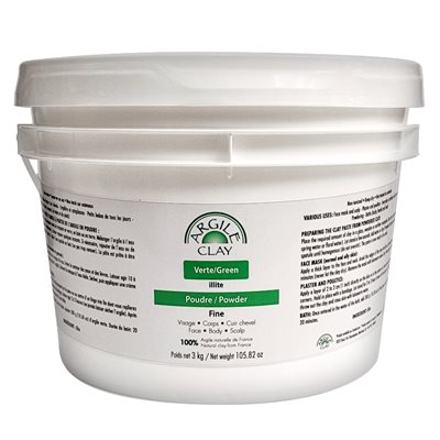 Ocealgue Clay Green Illite Fine 3 Kg | Argile Clay