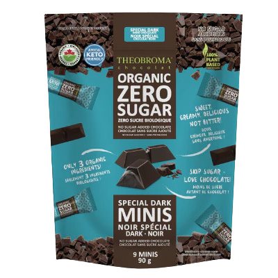 Theobroma Organic Zero Sugar Special Dark Minis 90g