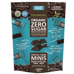 Theobroma Organic Zero Sugar Special Dark Minis 90g