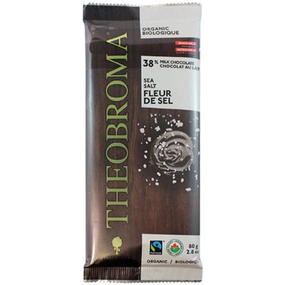 Theobroma 38 % Chocolat au Lait Fleur de Sel Biologique 