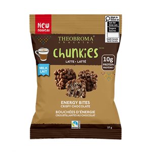 Theobroma Chocolat Au Lait Équitable 38 % Chunkies – Latte 37g