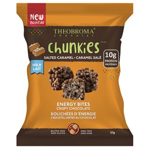 Theobroma Chocolat Chunkies Bouchées d'énergie Croustillantes Choco Latté