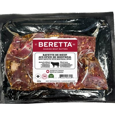 Beretta Beef Bavette with Montreal Spices 220g
