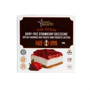 Sweets from the Earth-Dairy free Strawberry Cheezecake