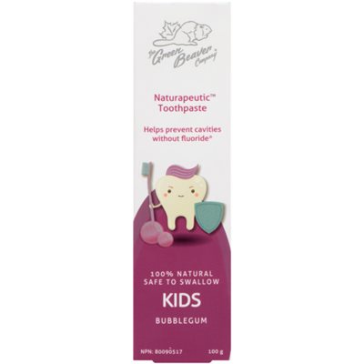 Dentifrice Naturapeutique Enfant Peut être avalé (Gomme Balloune) / Naturapeutic Safe to swallow Kids Toothpaste (Bubblegum )