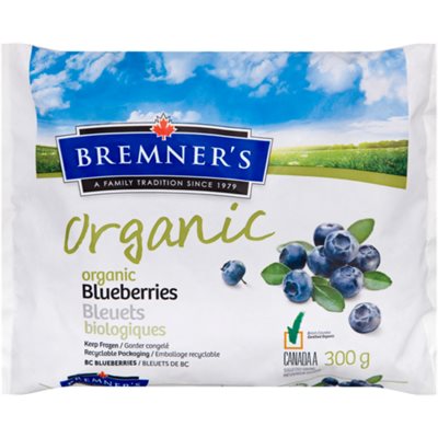 Bremner's Organic Blueberries 300 g 300G