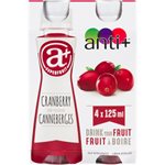 A+ Superfruit Boisson aux Canneberges 4 x 125 ml