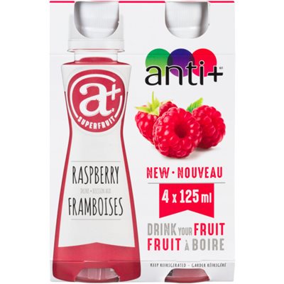 A+ Superfruit Boisson aux Framboises 4 x 125 ml