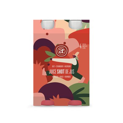 Anti+ Shots Betterave Fraise Framboise 4X70Ml