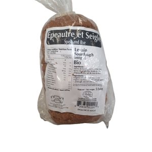 FOURNIL ANCESTRAL ORGANIC SPELT AND RYE BREAD 550GR