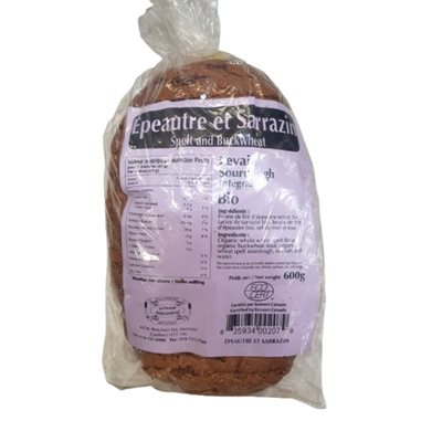 FOURNIL ANCESTRAL ORGANIC SPELT AND BUCKWHEAT BREAD 600GR