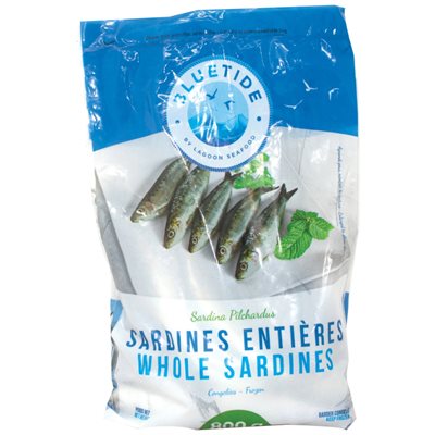 Blue Tide Frozen Wild Whole Sardines 800g