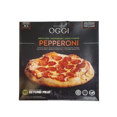 Oggi Meatless Pepperoni And Mozzarella Cheese Pizza 520G