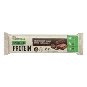 Iron Vegan Protein Bar Sprouted Double Chocolate