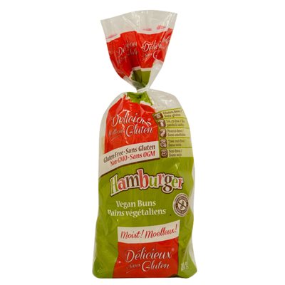 Delicious without Gluten Pains Hamburger Végétaliens 320g