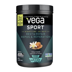 Vega Sport Nighttime Rest and Repair Vanilla Caramel 401g