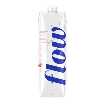 Flow Eau a saveur de Fraise Et De Rose Biologique 1L