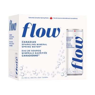 Flow Original Sparkling Water 6x355ml