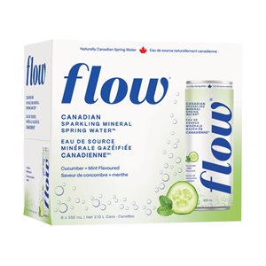 Flow Cucumber Mint Sparkling Water 6x355ml