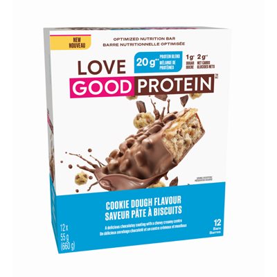 Love Good Foods Cookie Dough Protein Bar 12pk