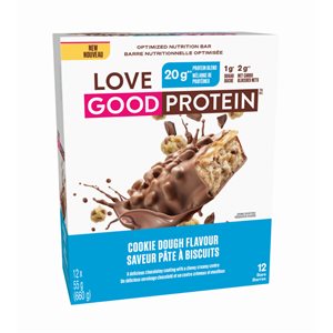 Love Good Foods Cookie Dough Protein Bar 12pk