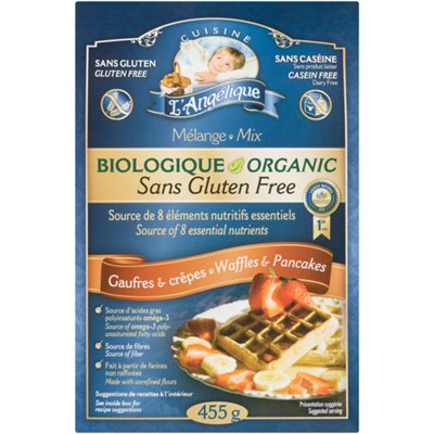 Cuisine L'Angélique Mélange Gaufres Et Crepes Bio 455g