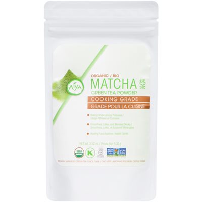 Aiya Matcha Green Tea Powder Grade pour la Cuisine Bio 100 g