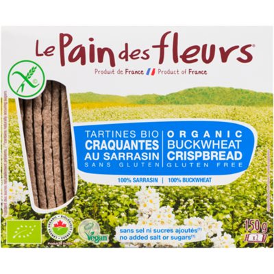 Le Pain des Fleurs Tartines Bio Craquantes au Sarrasin 150 g