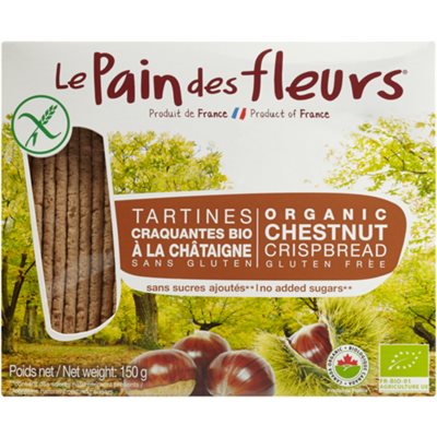 Le Pain des Fleurs Tartines Craquantes Bio à la Châtaigne 75 x 2 (150 g) Le Pain des Fleurs Tartines Craquantes Bio à la Châtaigne 75 x 2 (150 g)