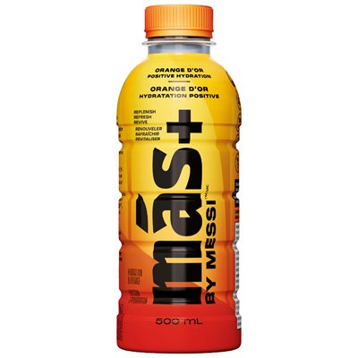 Mas+ Hydrating Drink - Golden Orange 500ml