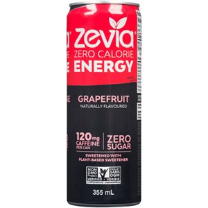 Zevia énergie Zéro Calorie Pamplemousse 355 ml