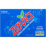 Zevia Soda Zéro Calorie Cola 6 Canettes x 355 ml