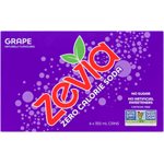 Zevia Zero Calorie Soda Grape 6 Cans x 355 ml 