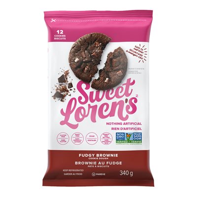 Sweet Loren's Pâte à biscuits brownie au fudge 340g