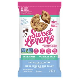 Sweet Loren's Pâte à biscuits morceaux de chocolat (moins de sucre) 340g