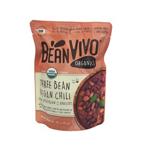 Bean Vivo Chili végétalien aux trois Haricots Biologiques 283g