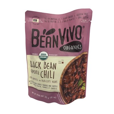 Bean Vivo Chili chipotle aux haricots noirs Biologiques 283g