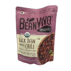 Bean Vivo Chili chipotle aux haricots noirs Biologiques 283g