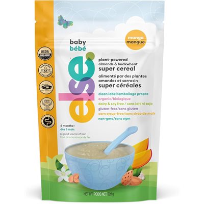 ELSE NUTRITION Super Céréale Else, pour les bébés de six mois et plus Mangue 228 g