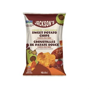 JACKSON'S CROUSTILLES DE PATATES DOUCES CAROLINA BBQ 142g