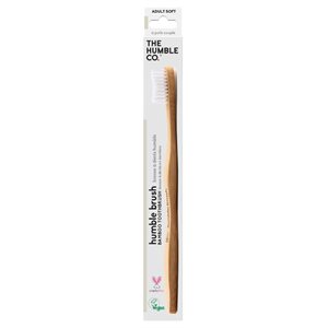 Brosse a dent Bamboo douce - Adulte blanche 1un