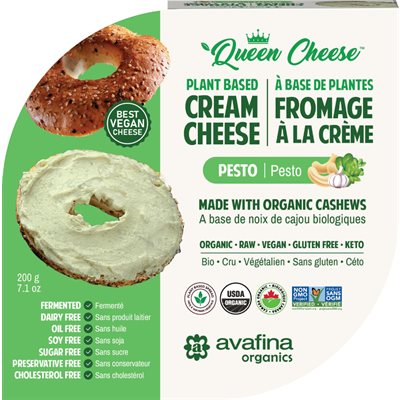 Avafina organics Tartinade À Base De Noix De Cajou - Fromage À La Crème Au Pesto 200g