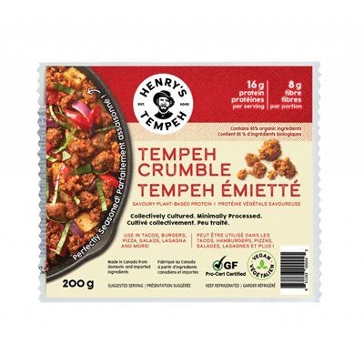 Henry'S Tempeh Organic Tempeh - Crumble 200g