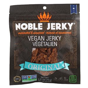 Noble Jerky Original vegan jerky no added sugar 70g