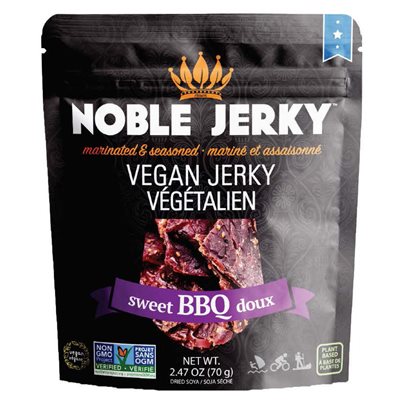 Noble Jerky Jerky BBQ sucré végétalien Noble Jerky Jerky BBQ sucré végétalien