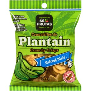 SS-Frutas Imports Inc. Plantain Crunchy Crisps Salted 85 g 85g