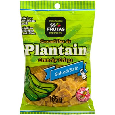 Importations SS Frutas Inc. Croustilles de Plantain Salé 165 g